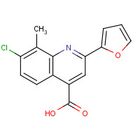 588696-22-4 7-Chloro-2-(2-furyl)-8-methylquinoline-4-carboxylic acid chemical structure