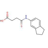 847588-85-6 4-(2,3-Dihydro-1H-inden-5-ylamino)-4-oxobutanoic acid chemical structure