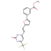 385376-07-8 Methyl 3-(5-{(E)-2-[2-oxo-6-(trifluoromethyl)-2,3-dihydropyrimidin-4-yl]vinyl}-2-furyl)benzoate chemical structure