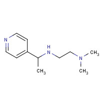 136469-85-7 N,N-Dimethyl-N'-(1-pyridin-4-ylethyl)ethane-1,2-diamine chemical structure