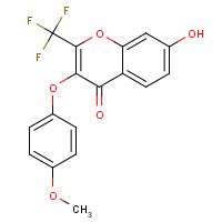 302952-79-0 7-Hydroxy-3-(4-methoxyphenoxy)-2-(trifluoromethyl)-4H-chromen-4-one chemical structure