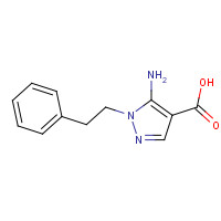 443107-13-9 5-Amino-1-(2-phenylethyl)-1H-pyrazole-4-carboxylic acid chemical structure
