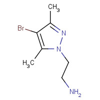 562815-07-0 [2-(4-Bromo-3,5-dimethyl-1H-pyrazol-1-yl)ethyl]-amine chemical structure