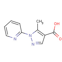 241798-60-7 5-Methyl-1-pyridin-2-yl-1H-pyrazole-4-carboxylic acid chemical structure