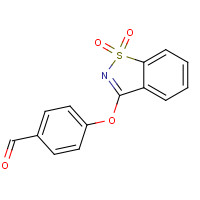 132636-66-9 4-[(1,1-Dioxido-1,2-benzisothiazol-3-yl)oxy]-benzaldehyde chemical structure