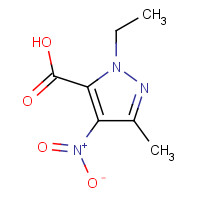 26308-39-4 1-Ethyl-3-methyl-4-nitro-1H-pyrazole-5-carboxylic acid chemical structure