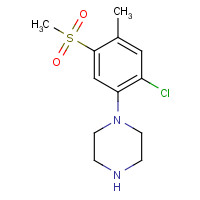 849035-65-0 1-[2-Chloro-4-methyl-5-(methylsulfonyl)phenyl]-piperazine chemical structure