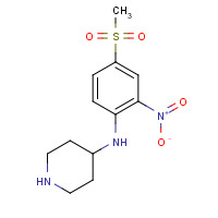 849035-94-5 N-[4-(Methylsulfonyl)-2-nitrophenyl]piperidin-4-amine chemical structure