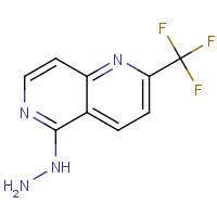 890302-19-9 5-Hydrazino-2-(trifluoromethyl)-1,6-naphthyridine chemical structure