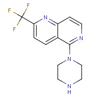 890302-17-7 5-Piperazin-1-yl-2-(trifluoromethyl)-1,6-naphthyridine chemical structure