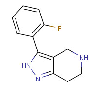 916423-12-6 3-(2-Fluorophenyl)-4,5,6,7-tetrahydro-2H-pyrazolo[4,3-c]pyridine chemical structure