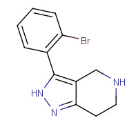 916423-54-6 3-(2-Bromophenyl)-4,5,6,7-tetrahydro-2H-pyrazolo[4,3-c]pyridine chemical structure