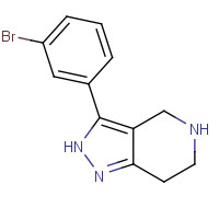 916423-55-7 3-(3-Bromophenyl)-4,5,6,7-tetrahydro-2H-pyrazolo[4,3-c]pyridine chemical structure