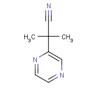 5106-58-1 2-Methyl-2-pyrazin-2-ylpropanenitrile chemical structure