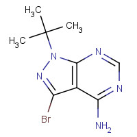 862728-61-8 3-Bromo-1-tert-butyl-1H-pyrazolo-[3,4-d]pyrimidin-4-amine chemical structure