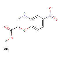 68281-45-8 Ethyl 6-nitro-3,4-dihydro-2H-1,4-benzoxazine-2-carboxylate chemical structure