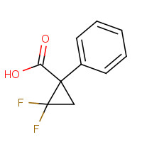 156021-07-7 2,2-Difluoro-1-phenyl-cyclopropanecarboxylic acid chemical structure