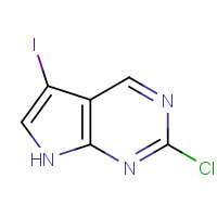 1060815-90-8 2-Chloro-5-iodo-7H-pyrrolo[2,3-d]pyrimidine chemical structure