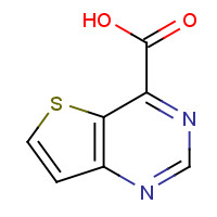 1029144-49-7 Thieno[3,2-d]pyrimidine-4-carboxylic acid chemical structure