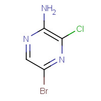 21943-13-5 2-Amino-5-bromo-3-chloropyrazine chemical structure