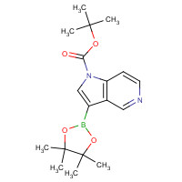 877060-60-1 tert-Butyl 3-(4,4,5,5-tetramethyl-1,3,2-dioxaborolan-2-yl)-pyrrolo[3,2-c]pyridine-1-carboxylate chemical structure
