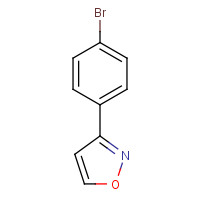 13484-04-3 3-(4-Bromophenyl)isoxazole chemical structure