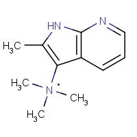 7546-48-7 N,N-Dimethyl(2-methyl-1H-pyrrolo[2,3-b]pyridin-3-yl)methanamine chemical structure
