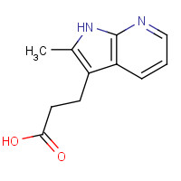 18502-18-6 3-(2-Methyl-1H-pyrrolo[2,3-b]pyridin-3-yl)propanoic acid chemical structure