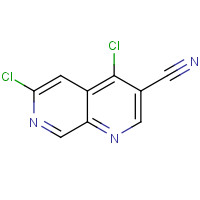 305371-45-3 4,6-Dichloro-1,7-naphthyridine-3-carbonitrile chemical structure