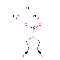 1174020-30-4 tert-Butyl (3R,4S)-3-amino-4-fluoro-pyrrolidine-1-carboxylate chemical structure