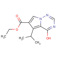 651744-40-0 Ethyl 4-hydroxy-5-isopropylpyrrolo[1,2-f][1,2,4]triazine-6-carboxylate chemical structure