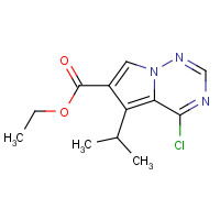 658084-80-1 Ethyl 4-chloro-5-isopropylpyrrolo[2,1-f][1,2,4]triazine-6-carboxylate chemical structure