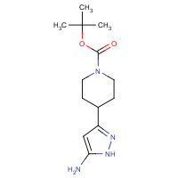 1169563-99-8 4-(5-Amino-1H-pyrazol-3-yl)-piperidine-1-carboxylic acid tert-butyl ester chemical structure