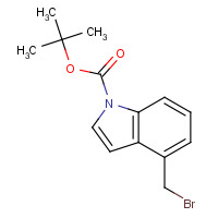 220499-13-8 tert-Butyl 4-(bromomethyl)indole-1-carboxylate chemical structure