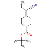 1198283-75-8 tert-Butyl 4-(1-cyanopropylidene)-piperidine-1-carboxylate chemical structure