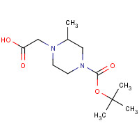 666853-16-3 2-(4-(tert-Butoxycarbonyl)-2-methylpiperazin-1-yl)acetic acid chemical structure