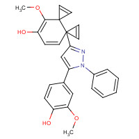 828911-76-8 4,4'-(1E,1'E)-2,2'-(1-Phenyl-1H-pyrazole-3,5-diyl)-bis(ethene-2,1-diyl)bis(2-methoxyphenol) chemical structure