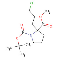 909076-34-2 1-tert-Butyl 2-methyl 2-(3-chloropropyl)pyrrolidine-1,2-dicarboxylate chemical structure