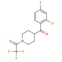 1198287-09-0 1-(4-(2,4-Difluorobenzoyl)piperidin-1-yl)-2,2,2-trifluoroethanone chemical structure