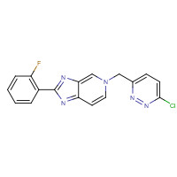 1000787-76-7 5-((6-Chloropyridazin-3-yl)methyl)-2-(2-fluorophenyl)-5H-imidazo[4,5-c]pyridine chemical structure