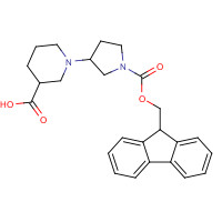 1313738-82-7 1-(1-(((9H-Fluoren-9-yl)methoxy)carbonyl)pyrrolidin-3-yl)-piperidine-3-carboxylic acid chemical structure