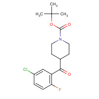 1228631-50-2 tert-Butyl 4-(5-chloro-2-fluorobenzoyl)-piperidine-1-carboxylate chemical structure