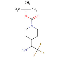 1159982-64-5 tert-Butyl 4-(2,2,2-trifluoro-1-aminoethyl)-piperidine-1-carboxylate chemical structure