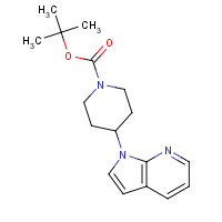 1093759-55-7 tert-Butyl 4-pyrrolo[2,3-b]pyridin-1-ylpiperidine-1-carboxylate chemical structure