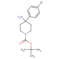 917925-62-3 tert-Butyl 4-amino-4-(4-bromophenyl)-piperidine-1-carboxylate chemical structure
