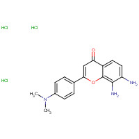 1258638-65-1 7,8-Diamino-2-(4-(dimethylamino)phenyl)-4H-chromen-4-one trihydrochloride chemical structure