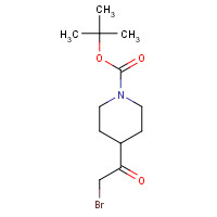 301221-79-4 tert-Butyl 4-(2-bromoacetyl)-piperidine-1-carboxylate chemical structure