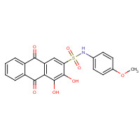 1313738-89-4 3,4-Dihydroxy-N-(4-methoxyphenyl)-9,10-dioxo-9,10-dihydroanthracene-2-sulfonamide chemical structure
