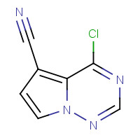 1263286-52-7 4-Chloropyrrolo[2,1-f][1,2,4]triazine-5-carbonitrile chemical structure