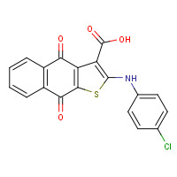 1258637-95-4 2-(4-Chlorophenylamino)-4,9-dioxo-4,9-dihydro-naphtho[2,3-b]thiophene-3-carboxylic acid chemical structure
